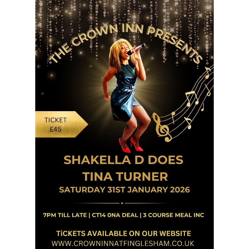 Shakella D Does Tina Turner - The Crown Inn at Finglesham