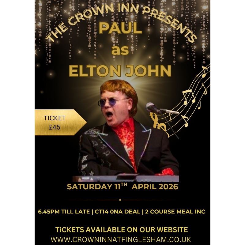 A Night With Paul As Elton John Tribute - The Crown Inn at Finglesham