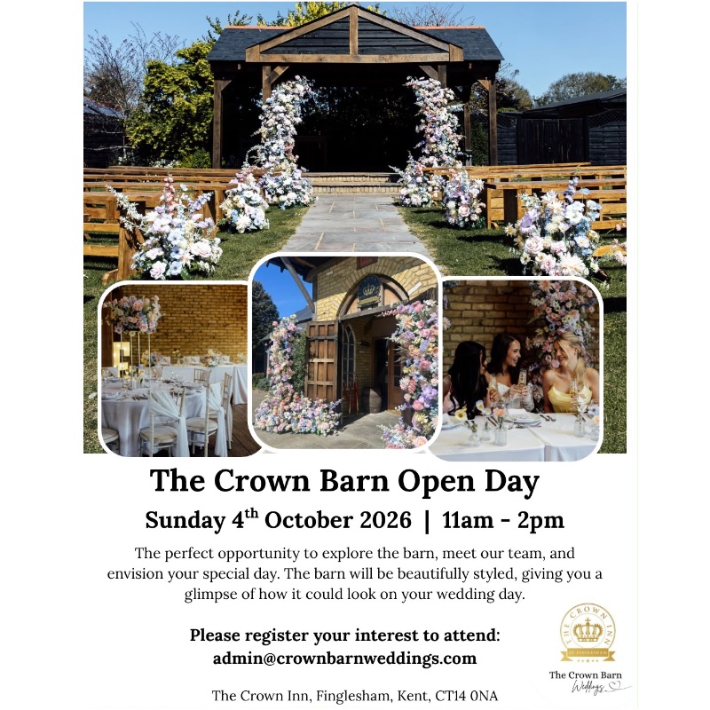 Wedding Open Day @ The Crown Inn Barn - The Crown Inn at Finglesham