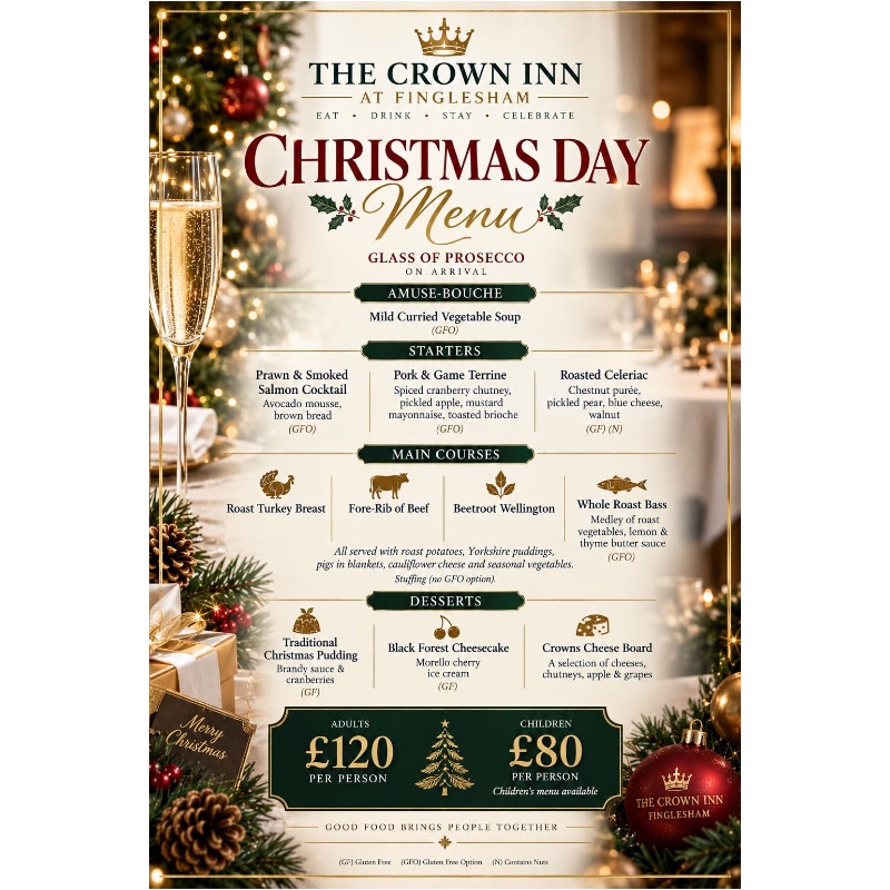Christmas Day - The Crown Inn at Finglesham