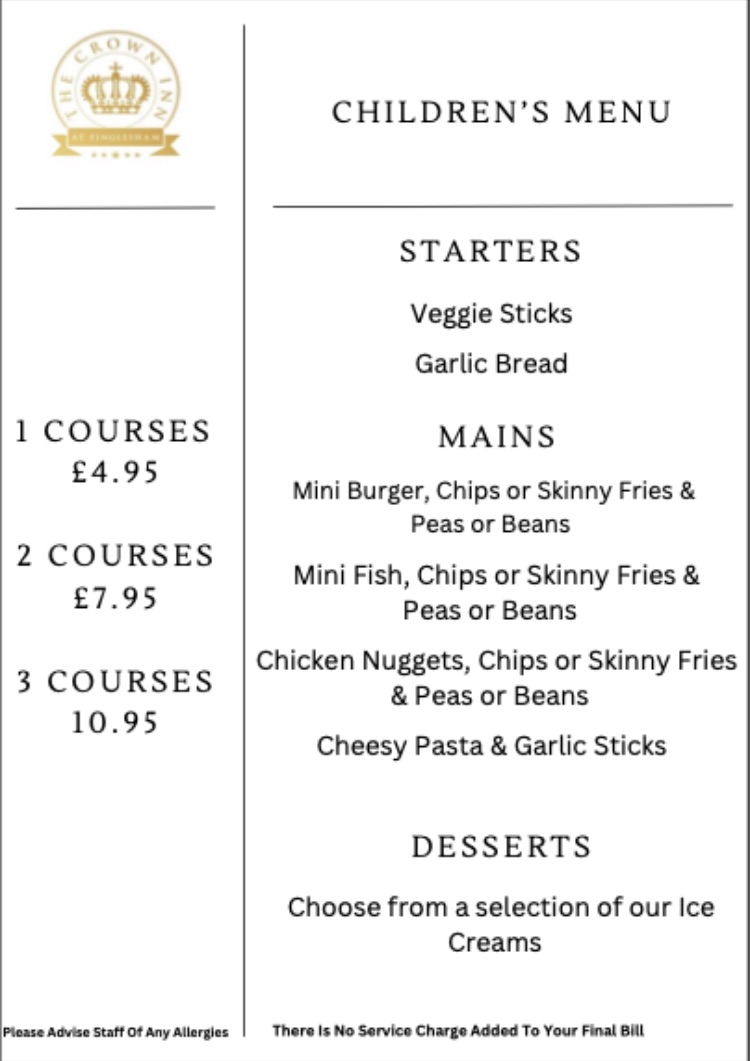 Children's Menu