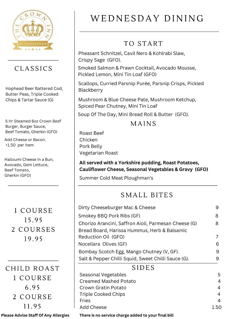 Wednesday Dining
