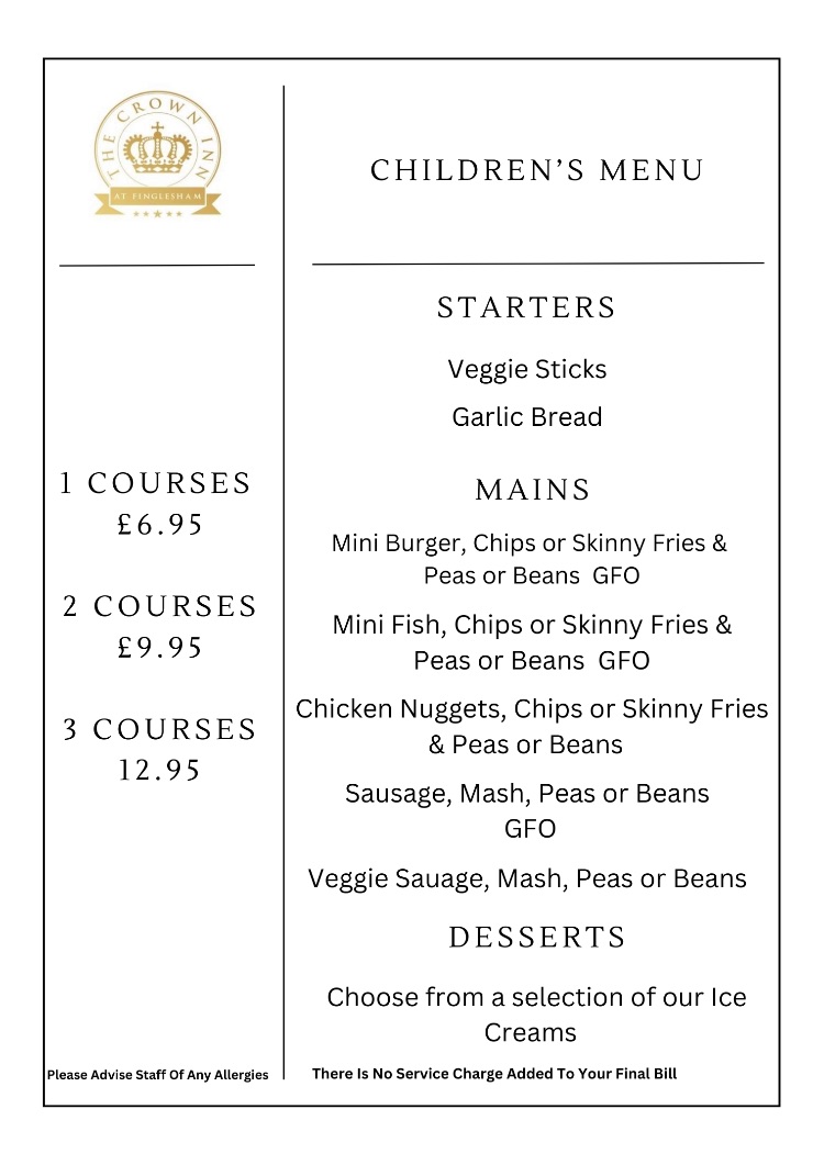 Children's Menu