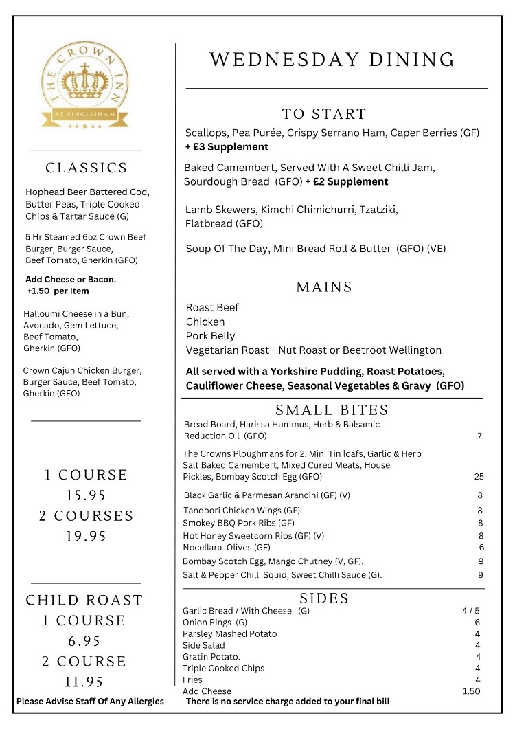 Wednesday Dining